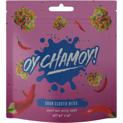 Oy Chamoy! Chamoy Covered Sour Clustie Bites 4oz Bag