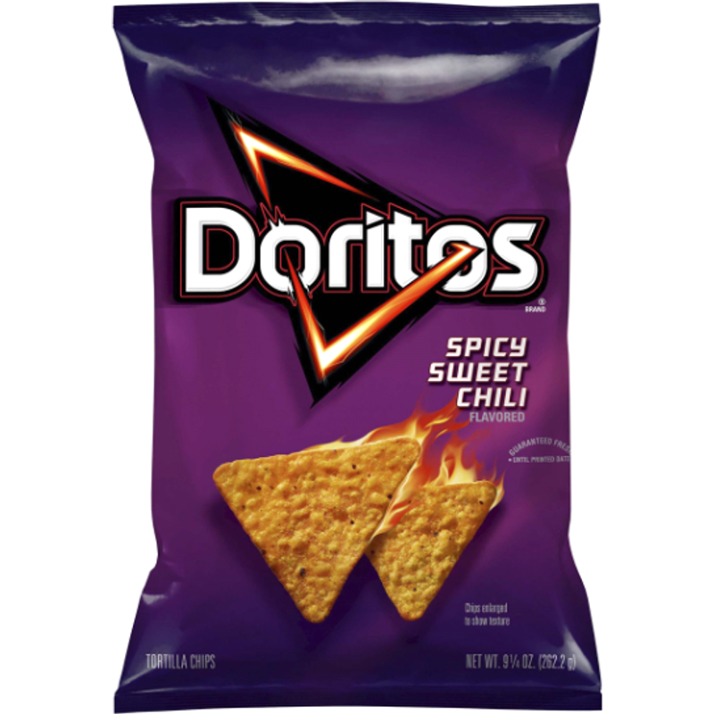 Doritos Tortilla Chips, Spicy Sweet Chili Flavored, 9 1/4 Oz Bag