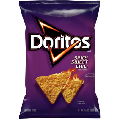 Doritos Tortilla Chips, Spicy Sweet Chili Flavored, 9 1/4 Oz Bag