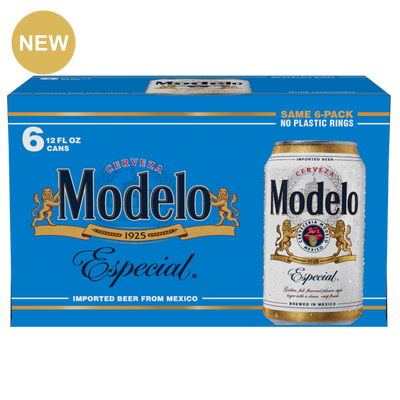 Modelo Especial Lager Mexican Beer 6 Pack 12oz Cans 4.4% ABV