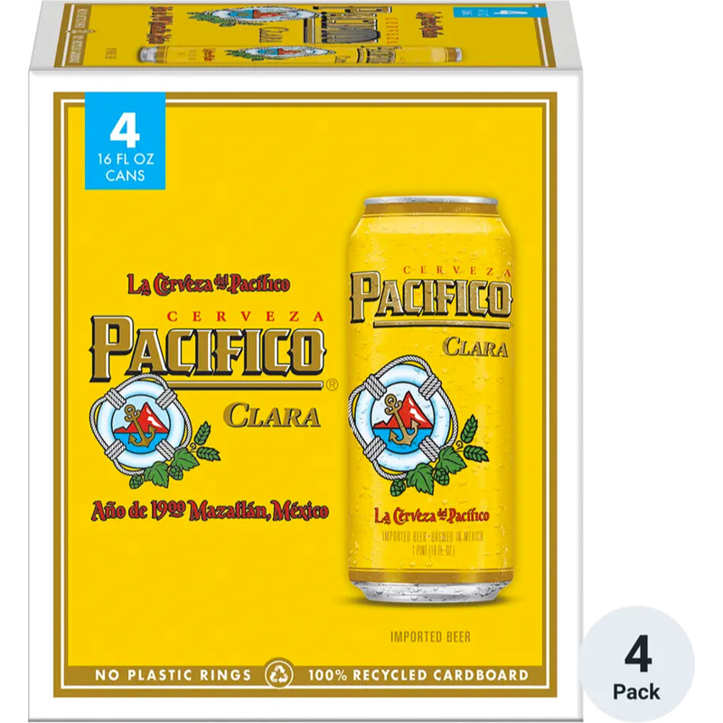 Pacifico Beer, Imported, Clara