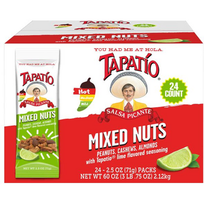 Tapatio Salsa Picante Mixed Nuts, 2.5 Oz