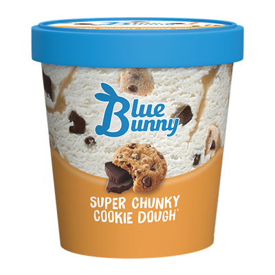 Blue Bunny Super Chunky Cookie Dough Ice Cream 14oz Cup