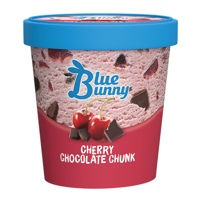 Blue Bunny Cherry Chocolate Chunk Ice Cream 14oz Carton