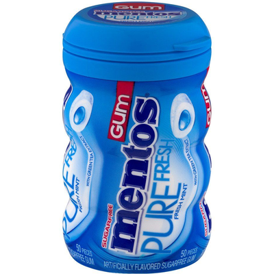 Mentos Pure Fresh Sugar Free Fresh Mint Chewing Gum 50 ct Pack