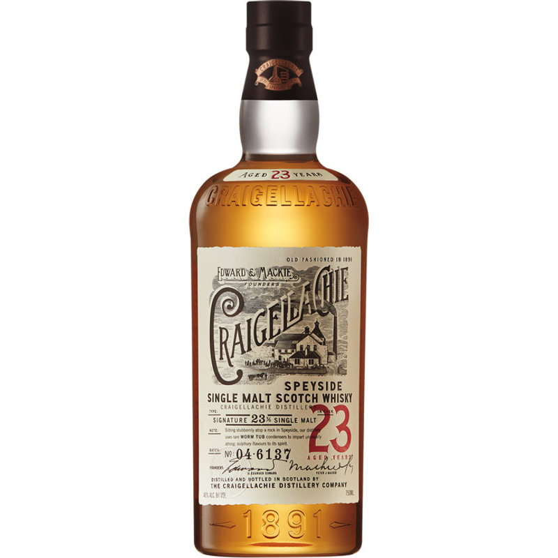 Craigellachie 23 Year Old Single Malt Scotch Whisky 750ml Bottle