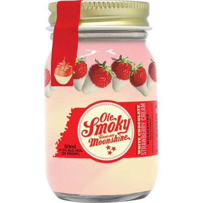 Ole Smoky Moonshine White Chocolate Strawberry Cream 50ml Bottle