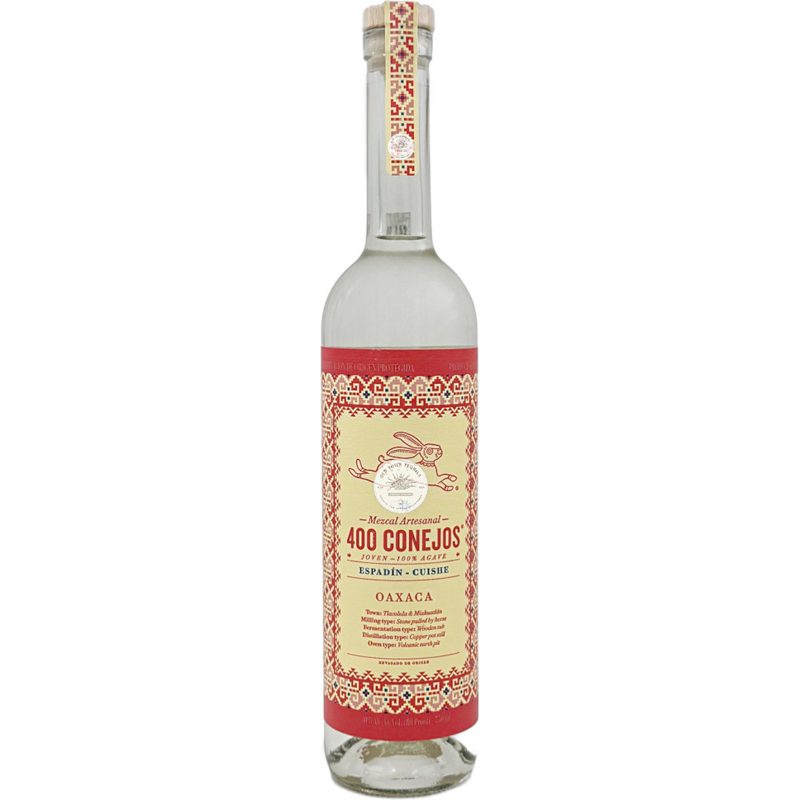 400 Conejos Espadin Cuishe Mezcal Joven 750ml Bottle