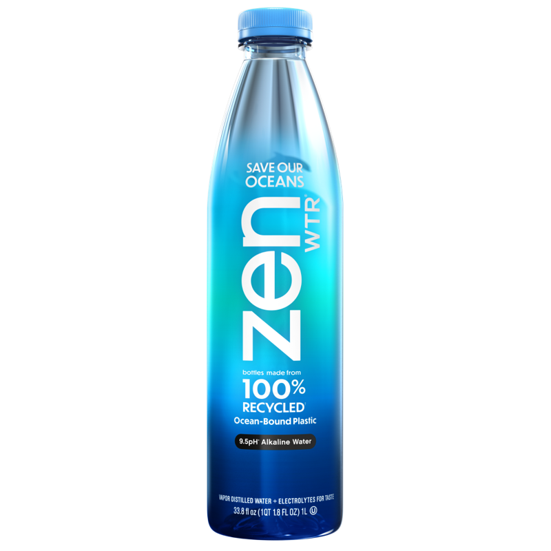 Zen Wtr Alkaline Water, Vapor Distilled, 9.5 pH 33.8 Fl Oz Bottle