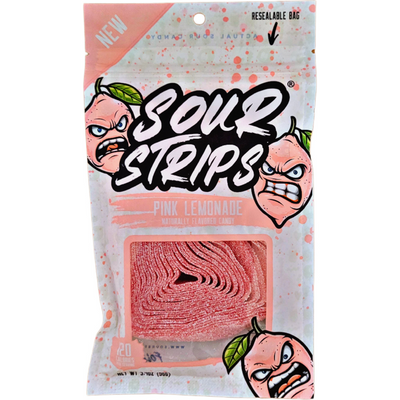 Sour Strips Pink Lemonade - 3.7oz Bag