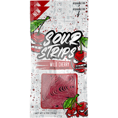 Sour Strips Wild Cherry 12