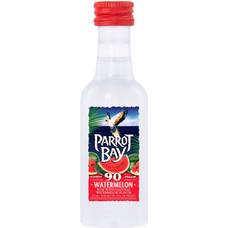 Parrot Bay Watermelon 90 Proof Rum 50ml Bottle