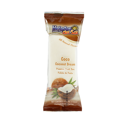 Helados del Sol Nieve Coco Ice Cream 4oz Unit Unit