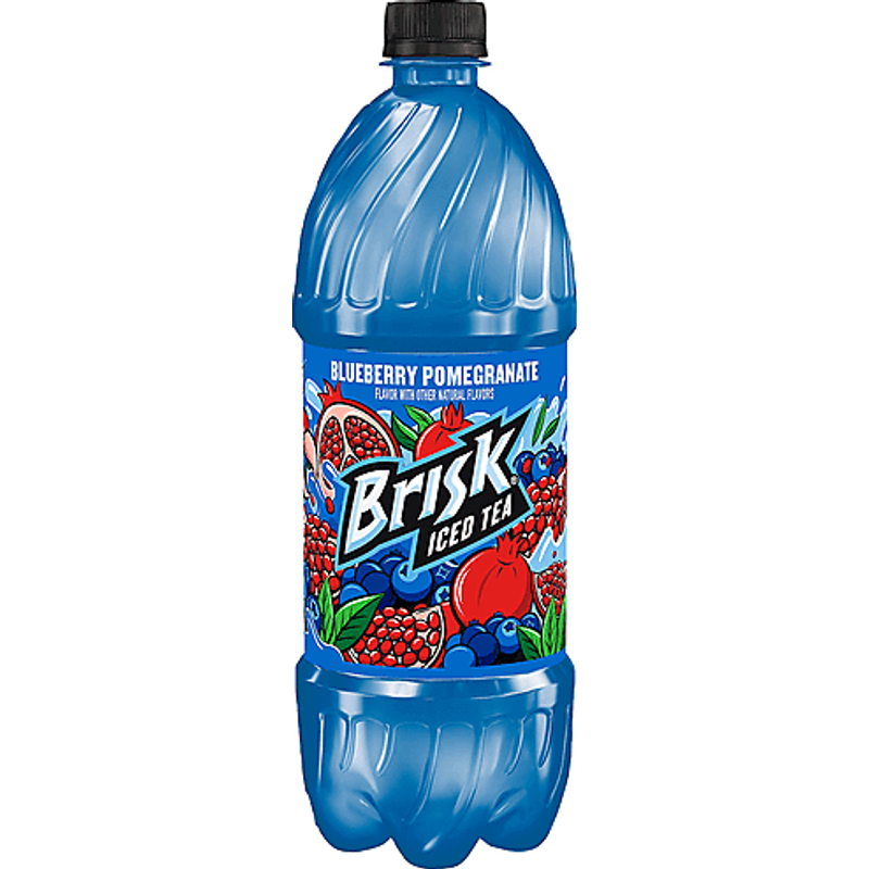 Brisk Iced Tea, Blueberry Pomegranate 1 L Bottle