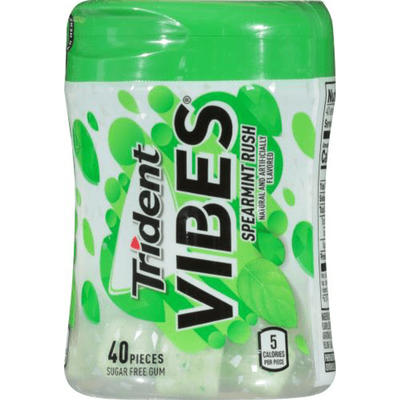 Trident Vibes Spearmint Rush Chewing Gum 40x 2oz Counts