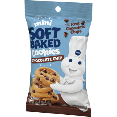 Pillsbury Chocolate Chip Cookies Mini - Soft Baked 3 oz Bag