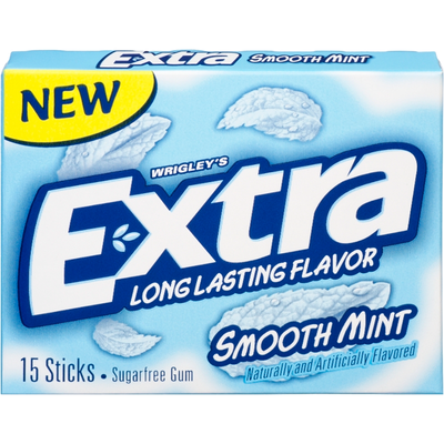 Wrigley's Extra Sugarfree Gum Smooth Mint - Long Lasting Flavor 40.5g Box