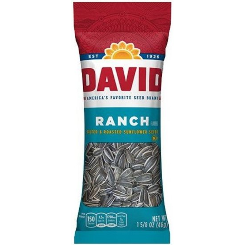 David Sunflower Seeds Jumbo - Roasted & Salted -  Ranch 5.25 oz Box