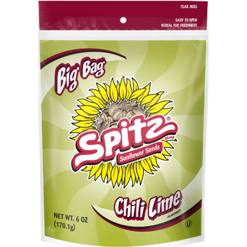 Spitz Chili Lime Sunflower Seeds 6 oz Bag