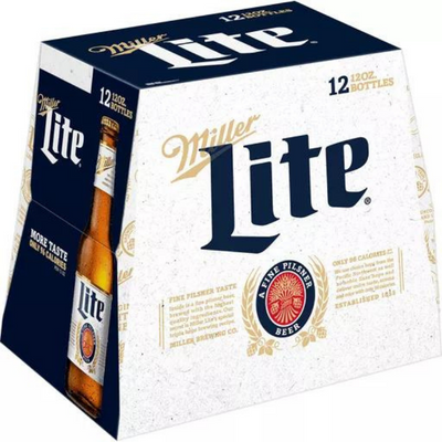 Miller Lite 12 Pack 12 oz Bottles