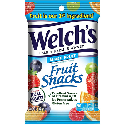 Welch's Fruit Snack Mixed Fruit 5oz Count