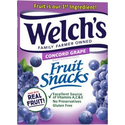 Welch's Concord Grape Fruit Snacks 5oz Bag