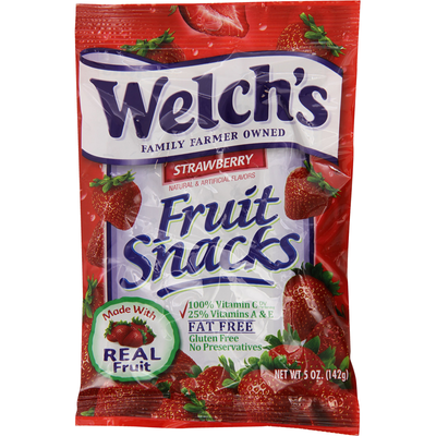 Welch's Strawberry Fruit Snack 5oz Count