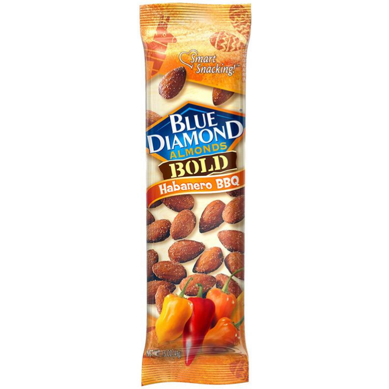 Blue Diamond Bold Almonds Habanero BBQ 1.5 oz Bag