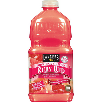 Langers Ruby Red Grapefruit Juice 15.2 oz Bottle