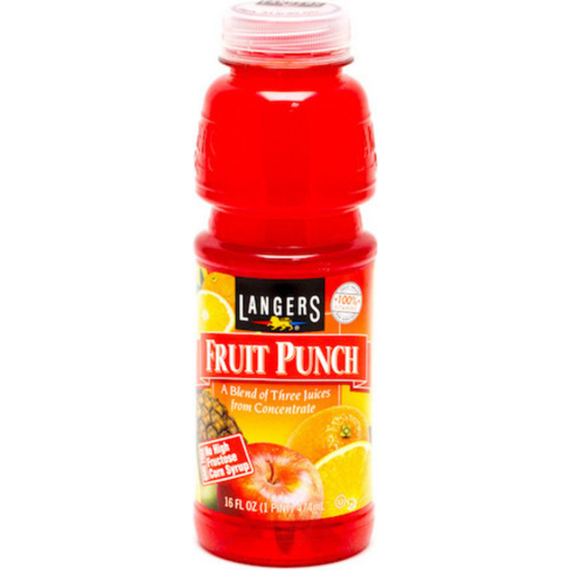 Langers Fruit Punch 16oz Bottle