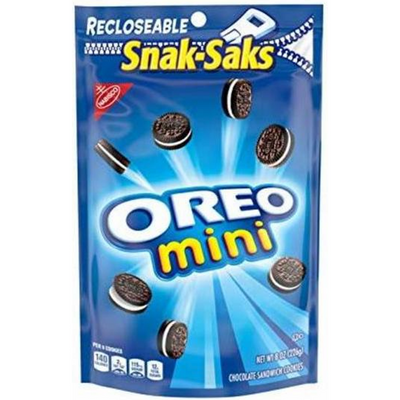 Nabisco Mini Oreo Chocolate Sandwich Cookies Bite Size - Big Bag 3 oz