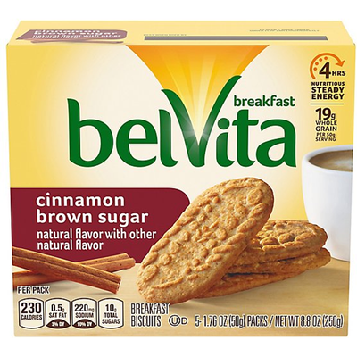 Belvita Cinnamon Brown Sugar Biscuits 5oz Count