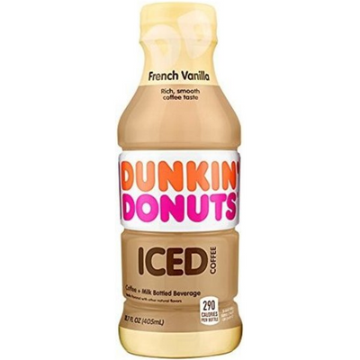 Dunkin' Donuts French Vanilla Iced Coffee 13.7oz Bottle