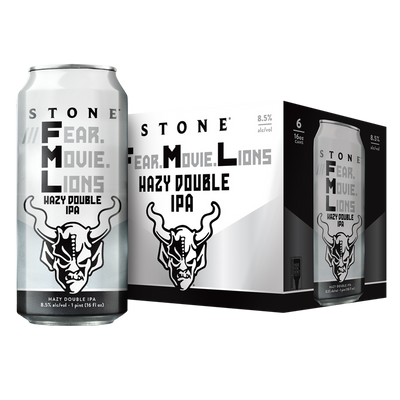 Stone Brewing Fear.Movie.Lions Double IPA 6 Pack 16oz Cans