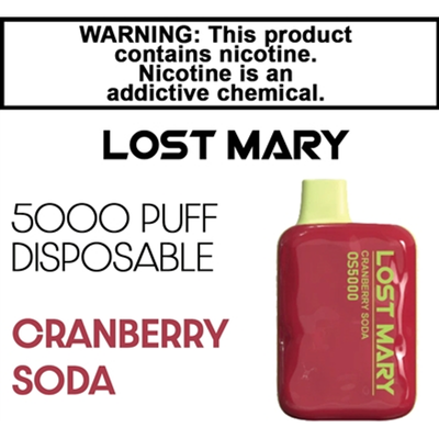 Lost Mary OS5000 Cranberry Soda 5000 Puffs