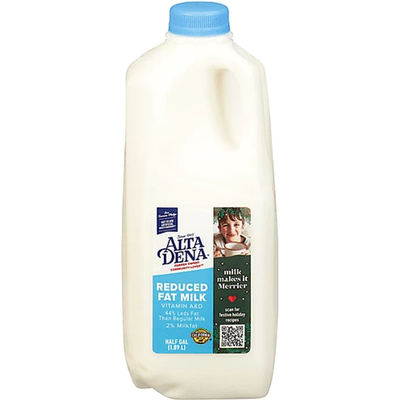 Alta Dena Vitamin D Milk Whole Milk 0.5Gallon Plastic Bottle