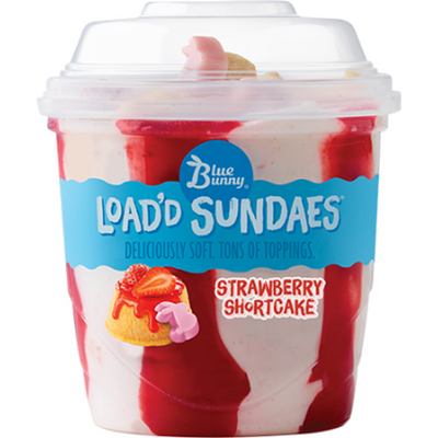 Blue Bunny Load'D Sundaes Strawberry Shortcake 8.5 oz