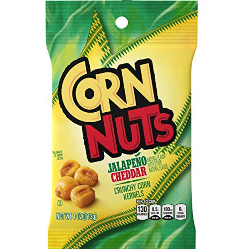 Corn Nuts Crunchy Corn Kernels Jalapeno Cheddar 4 oz Bag