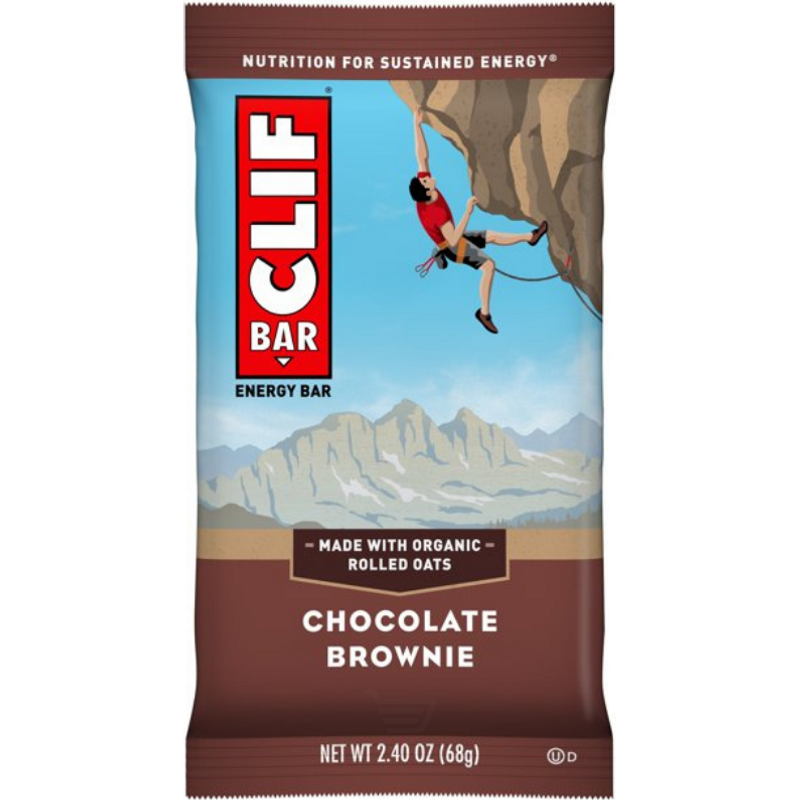 Clif Bar Energy Bar Chocolate Brownie - made with Organic Rolled Oats 2.4 oz