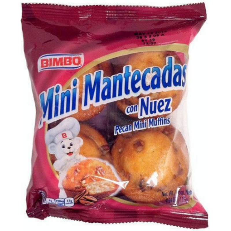 Bimbo Mini Mantecada Con Nuez Vanilla With Pecans 4.34 oz