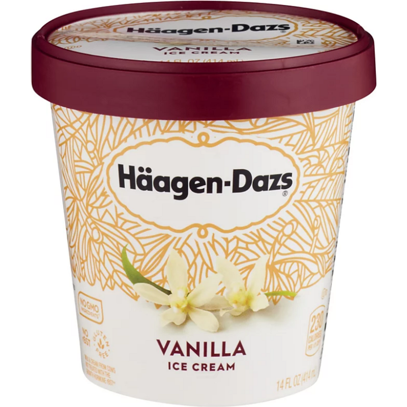 Haagen Dazs Ice Cream Vanilla 14 oz Cup – Tequila Ranch Liquor Mart