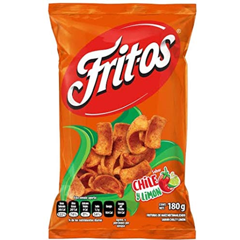 Fritos Sabor Chile Y Limón 180 G