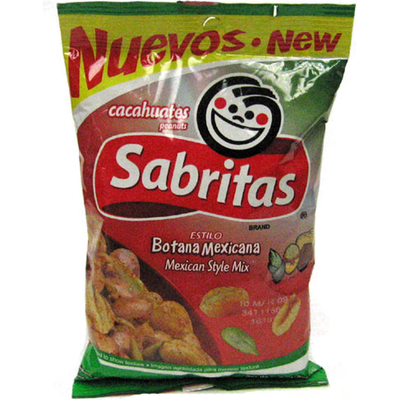 Sabritas Mexican Style Peanuts Botana Mexicana 3oz Bag