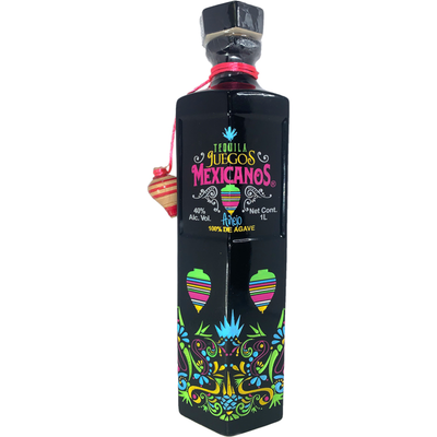 Juegos Mexicanos Tequila Añejo 1L Bottle