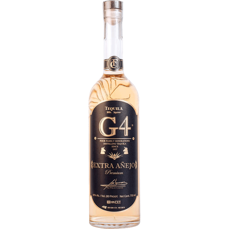 G4 Tequila Extra Anejo, 750 ml Bottle (40% ABV)