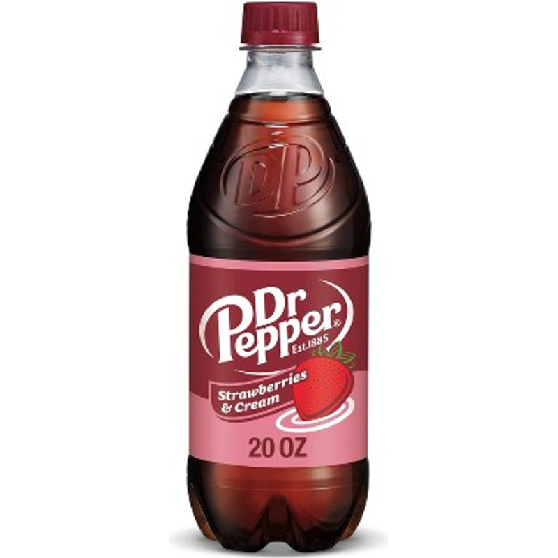 Dr Pepper Strawberies & Cream 20oz Bottle