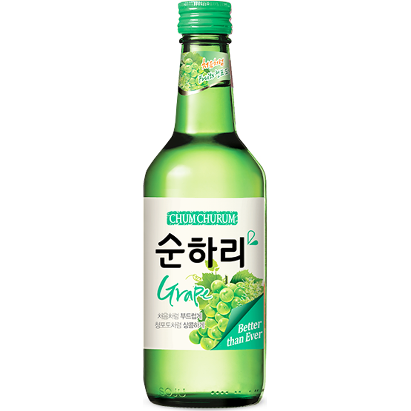 Soon Hari Soju Grape 375ml Bottle