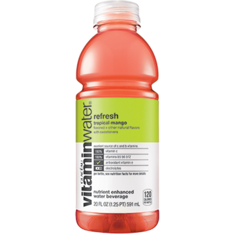 Vitamin Water Refresh Tropical Mango 20oz