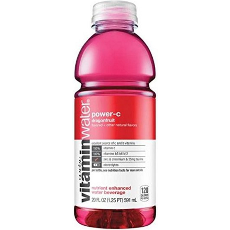 Glaceau Vitamin Water Nutrient Enhanced Water Beverage Dragonfruit 32 oz Bottle