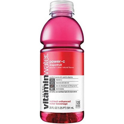 Glaceau Vitamin Water Nutrient Enhanced Water Beverage Dragonfruit 32 oz Bottle